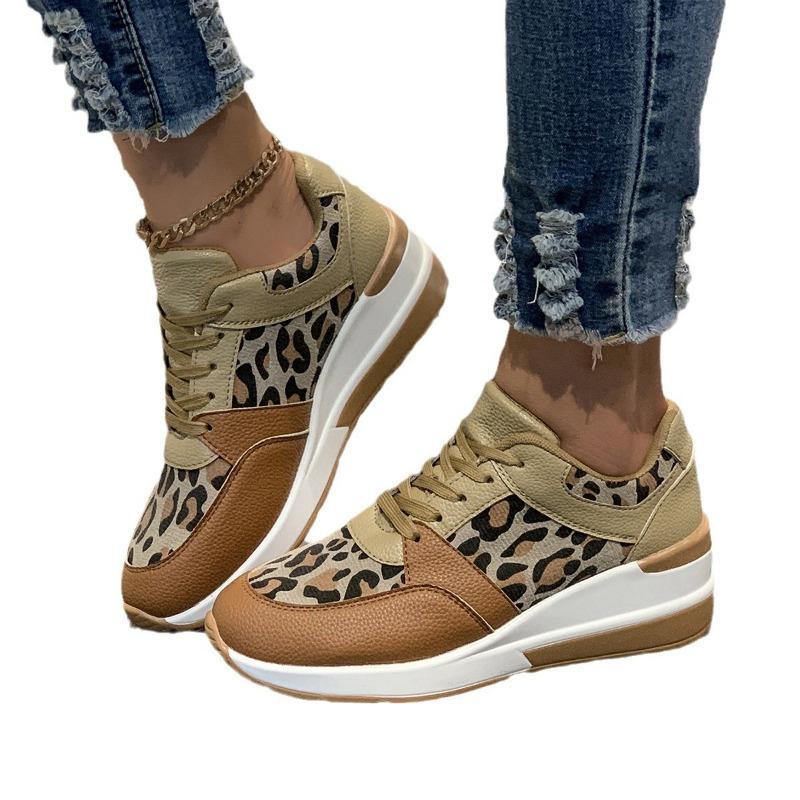 Весенне-осенние новые туфли-одинарки женские на платформе с танкеткой на шнуровке, в новой цветовой гамме, большого размера, спортивно-повседневные туфли с горным хрусталем для женщин