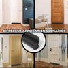DIY Single Side Door Seam Draft Stopper Adjustable Wear-resistant Leather Door Seal Strip
