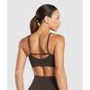 Gymshark Роскошный бесшовный бюстгальтер-бралетт орехово-коричневый меланж B9a8i Nc1d