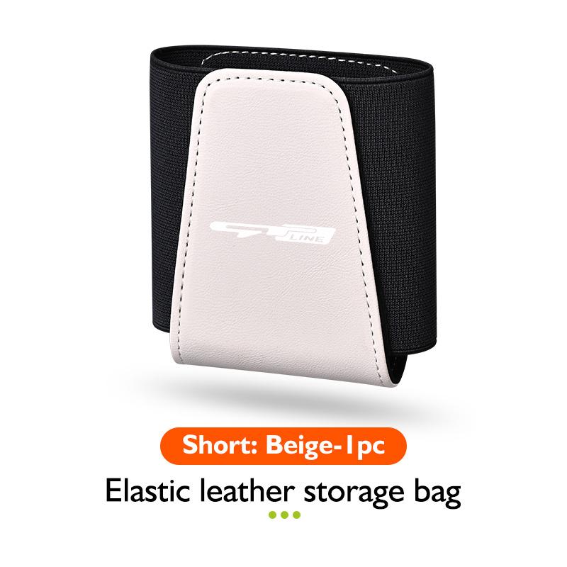 AANS1 Leather Car Door Organizer Phone Sun Visor Glasses Key Storage Bag For KIA Proceed Sorento Cerato Optima Sportage Ceed Niro Soul
