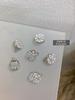 Nail Accessories Zircon Metal Diamond Snowflake Fortune Beads High Speed Rotating Shiny Kawaii Rhinestone for New Year Decor