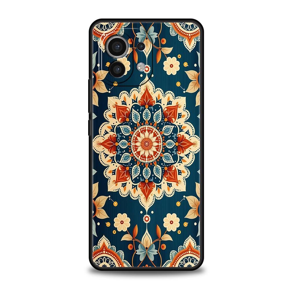 Indian Pattern Mandala Phone Case Cover for Xiaomi Mi 15 14 13 12 11 Ultra 14T 13T 12T 11T 10T Pro Lite 5G Shockproof Soft TPU