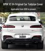 Черная Круглая Насадка на Выхлопную Трубу для BMW X3/X4 G01/G02 - Установка Без Повреждений