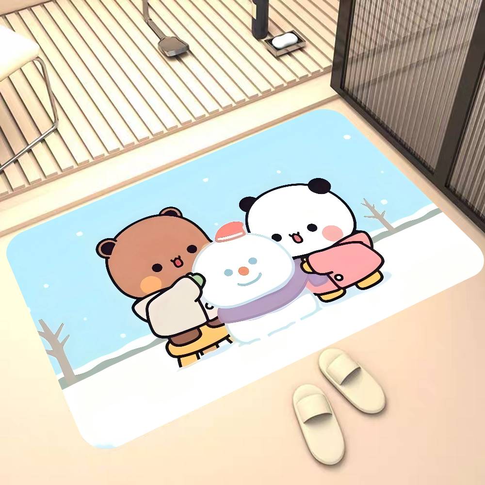 Ковер в прихожую с мультяшным рисунком Дуду Бубу, моющийся, нескользящий, коврик для зоны дивана и кресел в гостиной, кухонный коврик, ковер