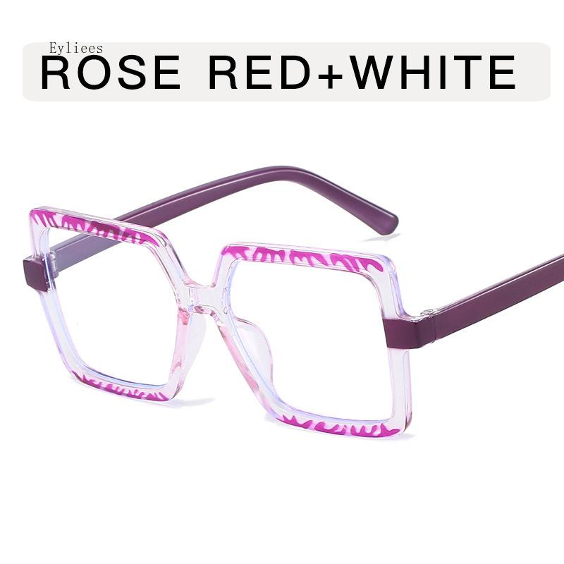 European American Style Glasses Women Irregular Shape Blue Light Blocking Mens Glasses Frame New Stylish Decorative Glass