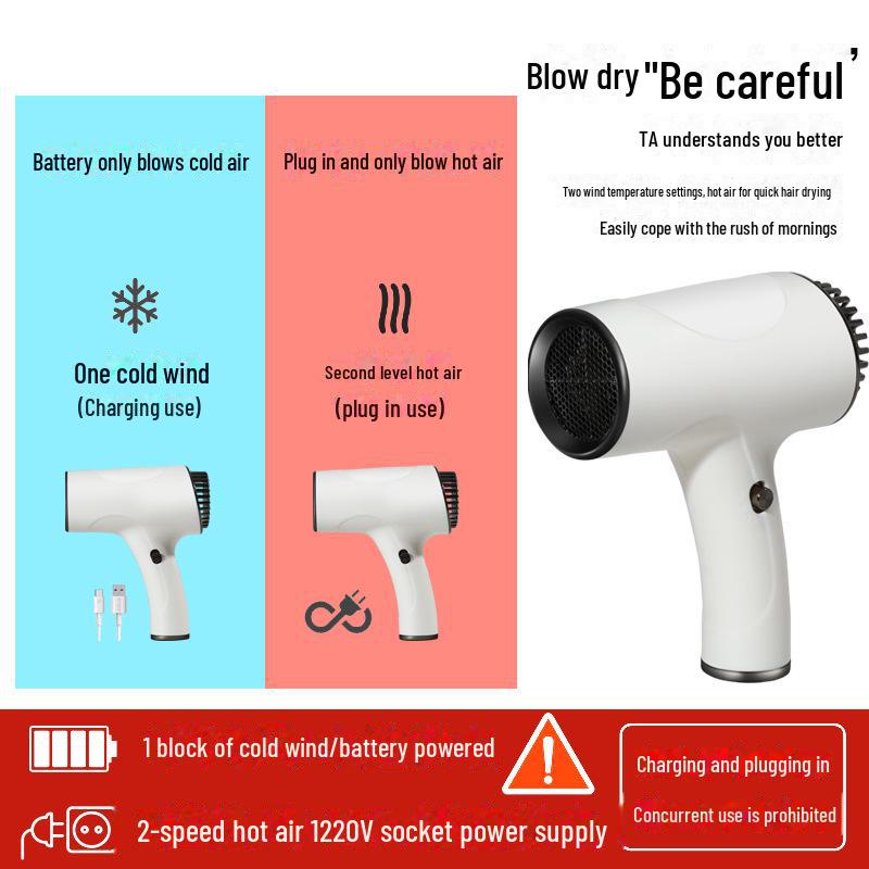 Высокоскоростной беспроводной фен с отрицательными ионами для быстрой сушки без листьев