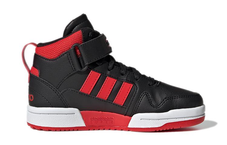 adidas Neo Postmove Синтетическая кожа Нескользящие Износостойкие Высокие Детские Баскетбольные Кроссовки Детские GW0460