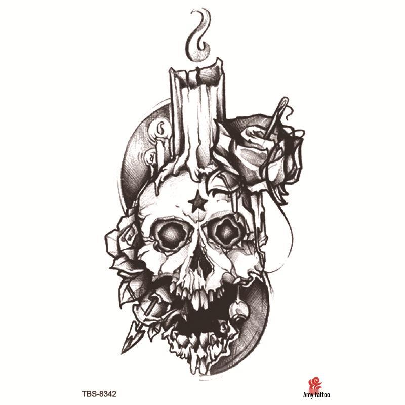 Набор маленьких водостойких тату-наклеек с тотемами и символами для предплечья