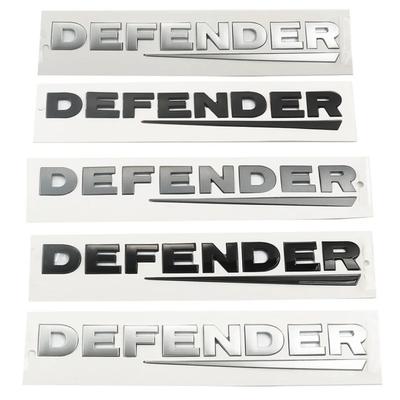 3D рельефные буквы из АБС-пластика Defender на заднем багажнике, эмблема на задней двери, наклейки-наклейки для L/R/over Defender, аксессуары для стайлинга автомобилей
