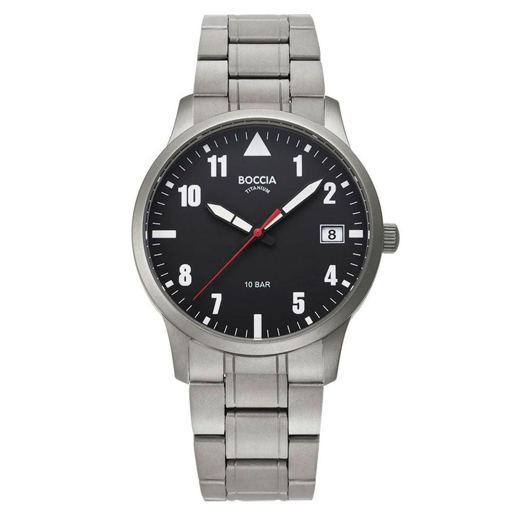 Boccia Titanium 3650-02 Men's Silver Watch