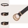 Fashion Womens Gold Shell Buckle Belt With Alloy Pin Closure For Casual Wear
