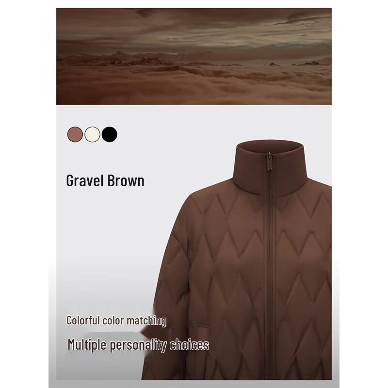 BOSIDENG B250135304 Short Stand Collar Loose Fit Down Jacket