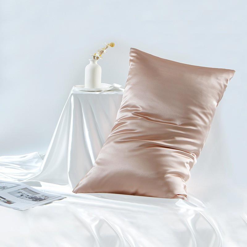 100% Pure Mulberry Silk Pillowcase Double-Sided Smooth 22 Momme Solid Color Zipper Or Envelope