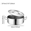 Кастрюля с разделителем Китайская крышка 2-сторонняя кастрюля для супа Толстая кухонная посуда Приготовление пищи