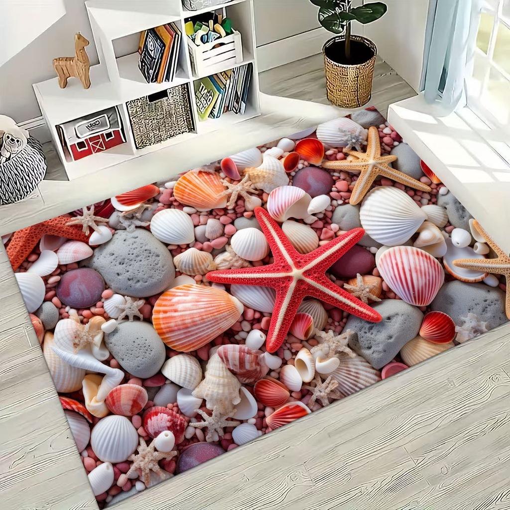 Ковер Dream Starfish Shell Tropical Beach Sea Star Art для спальни, гостиной, дивана, домашний коврик для двери, декор, большой нескользящий коврик для пола