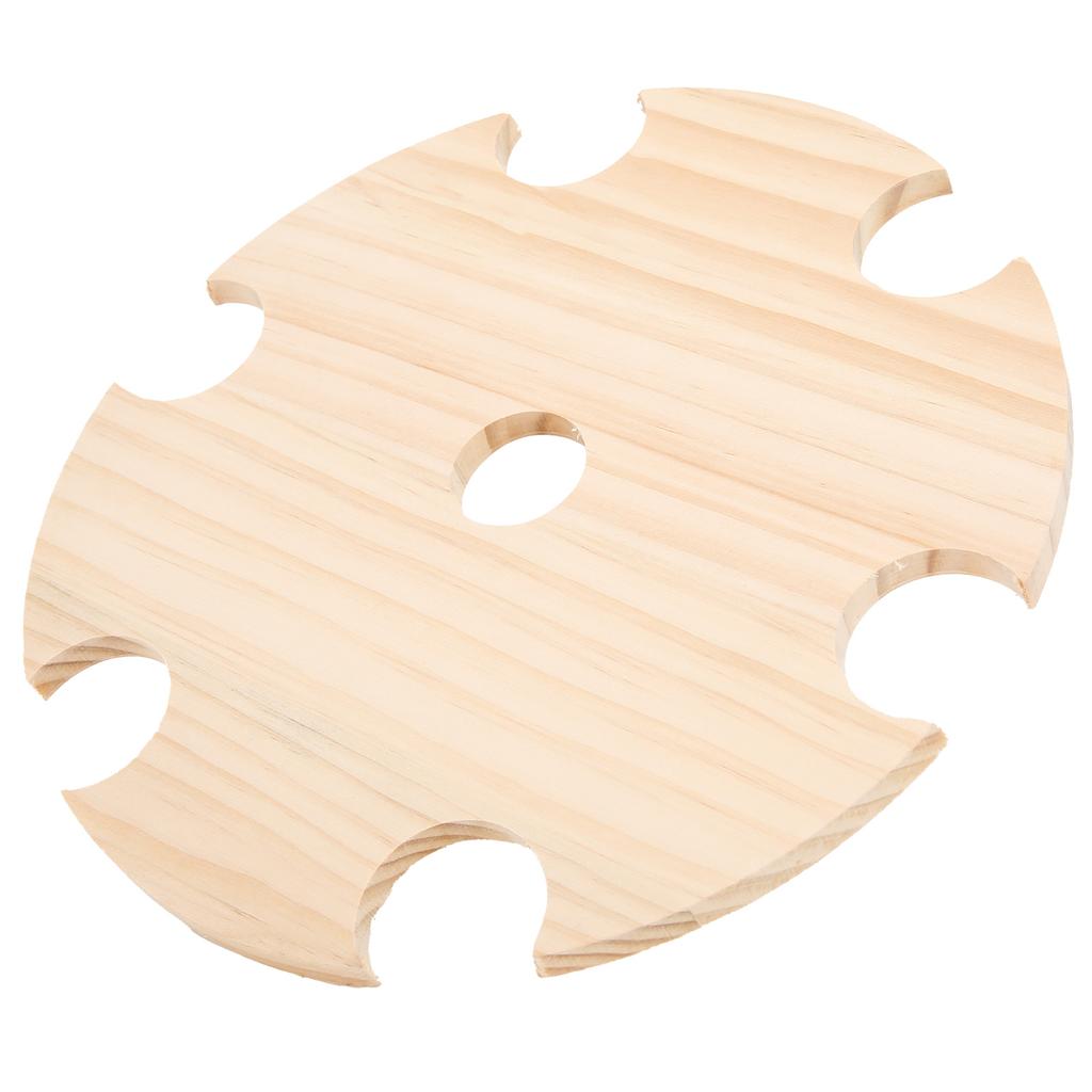 Wooden Wine Glass Drying Rack and Bottle Holder Wine Storage for 6 Glass And 1 Wine Bottle