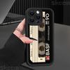 Lucky Tape Print Silicone Soft Phone Case For iPhone 16 Pro Max 15 14 13 12 11 X XS XR 7 8 16 Plus Matte Shockproof Back Cover