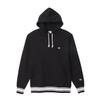 Hoodie Long Sleeve Cotton USA One Point Logo Embroidery Hooded Sweatshirt Basic Black L [Champion] C3-Y138 Men's