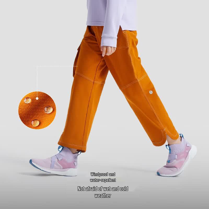 Эластичные флисовые брюки-карго для девочек Moodytiger