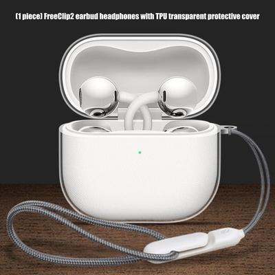 Легкий противоскользящий ТПУ чехол для FreeClip 2 Bluetooth-совместимого кейса для наушников Защищает от царапин и ударов