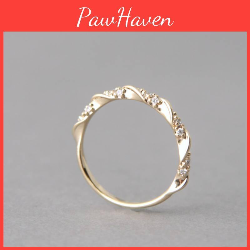 Twist Shape Ring Hand Jewelry Decorative Ornaments Gift Fashion Elegant Simple