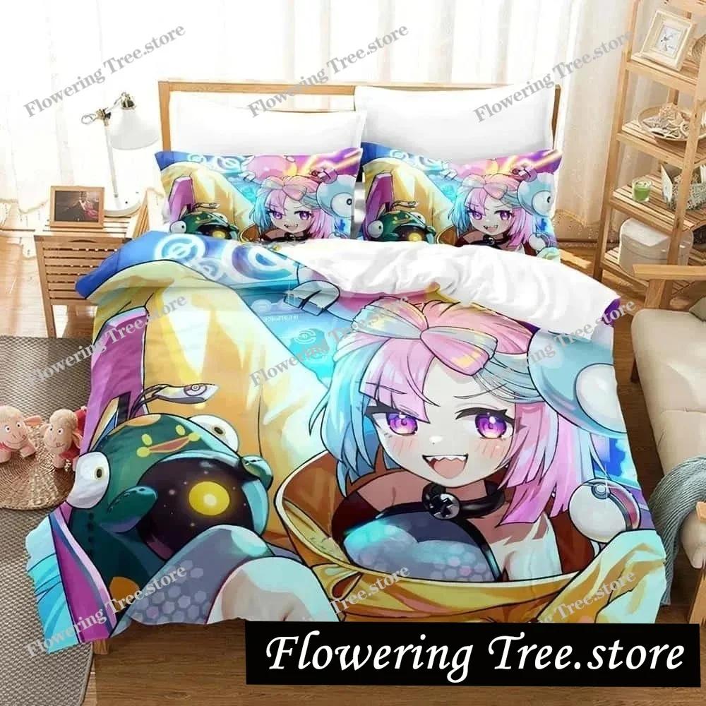 Аниме Kawaii Girs Iono Постельное белье Single Twin Full Queen King Size Кровать Комплект для взрослых и детей Спальня Пододеяльник Наборы для домашнего текстиля