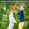 Dog Giggle Ball Funny Interactive Pet Toy for Large Medium Small Puppy, Hamburger Tough Wobble Squeaky Ball Chewing Playing Training Teeth Cleaning -