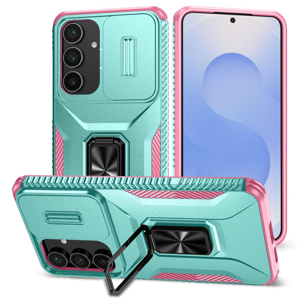 For Samsung Galaxy S25 FE Case Camshield Kickstand TPU+PC Anti-Slip Phone Cover