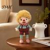 Stuffed Companion Doll Vintage Circus Clown Plush Toy, Soft Jester with Embroidered Face, Retro Decorative Figurine for Shelf, Cute Play Gift