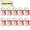 Christmas Gift Bags Felt Santa Claus Sack Pouch For Xmas Tree Decorations Candy Presents Holder Stocking Stuffers Party Supplies