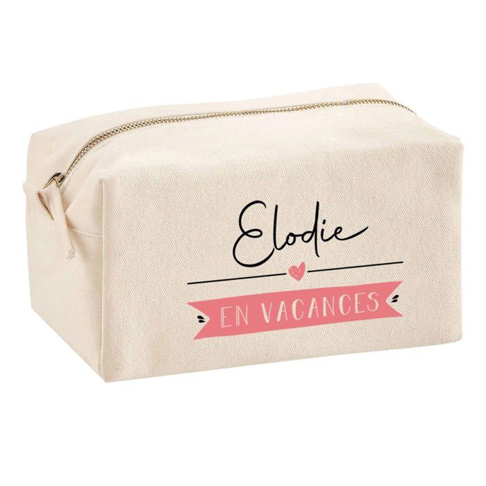 Trousse multifonction Elodie en Vacances Cadeau Anniversaire Noël Collègue Départ Retraite | Trousse Scolaire Fournitures Bureau