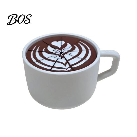 Realistic Coffee Spill Decoration 3D-Printed Cup Fidget, Desk Spiral Stress Relief Sensory Prank Toy Toy, Gift for Adults Office Home Lovers,
