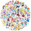 50 Sheets Of Two-Dimensional Animation Cartoon Beautiful Girl Stickers Japanese Loli Stickers Diy Notebook Luggage