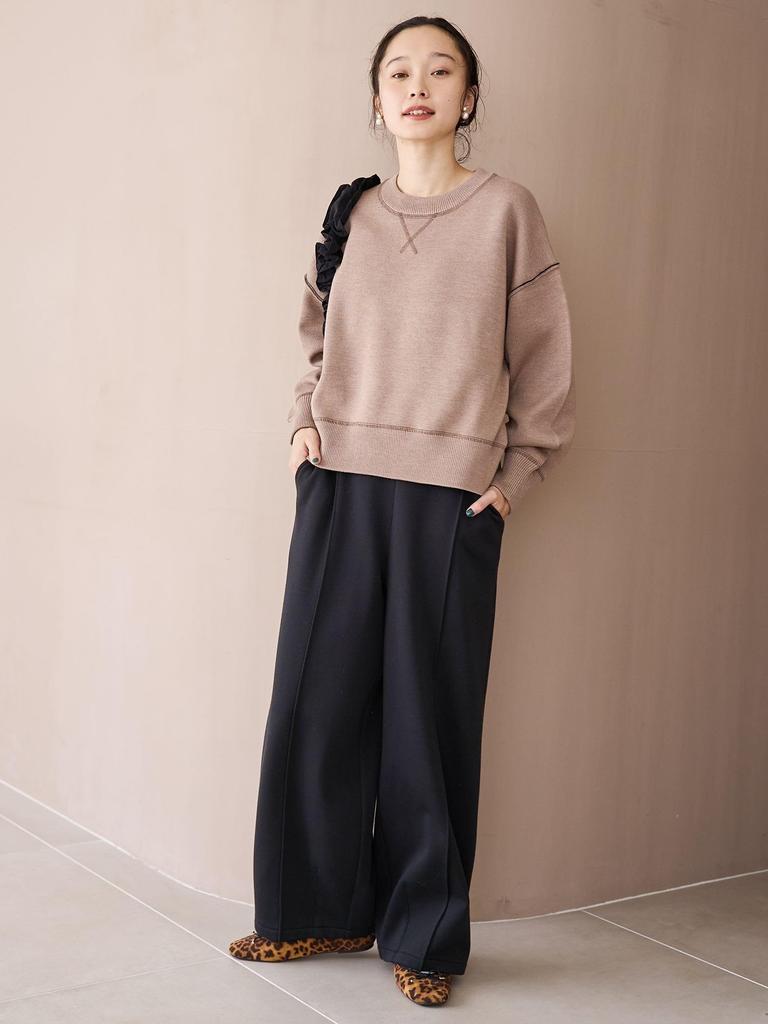 Cohen REVERSE WARM Теплые Свитшоты Широкие Изогнутые Брюки, 76406000023 0950 ЧЕРНЫЙ(09), M