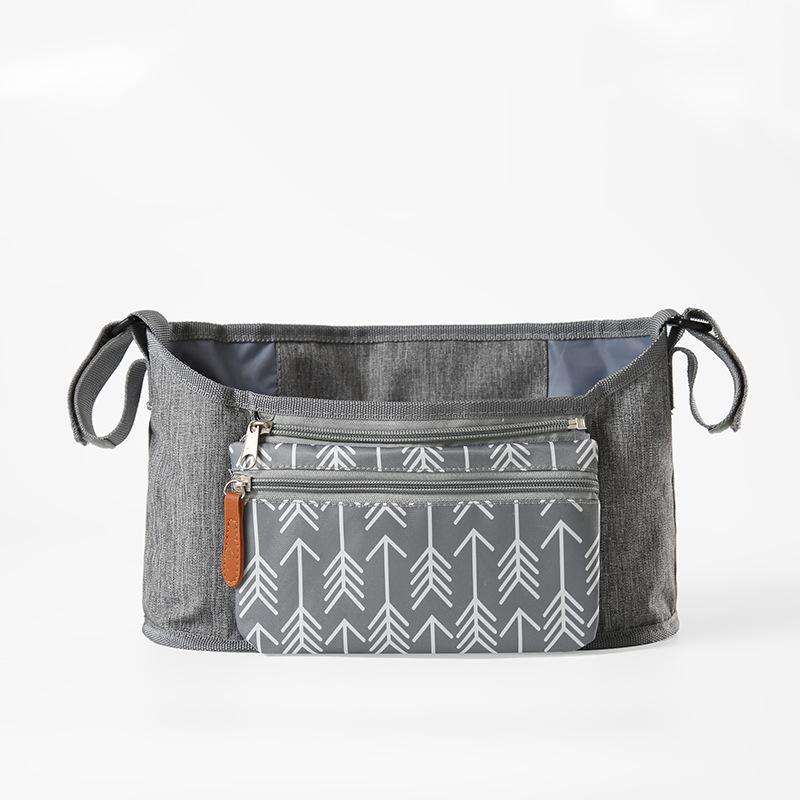 Сумка для детской коляски, универсальная износостойкая сумка для подгузников, многокарманная дорожная сумка для мам, держатель для стаканчиков, органайзер для детской коляски