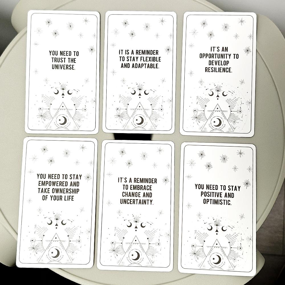 10.3*6cm Whispers of Insight - Why Oracle Deck 54 Inspirational Answers To Explore The Hidden Meanings Behind Life's Challenges