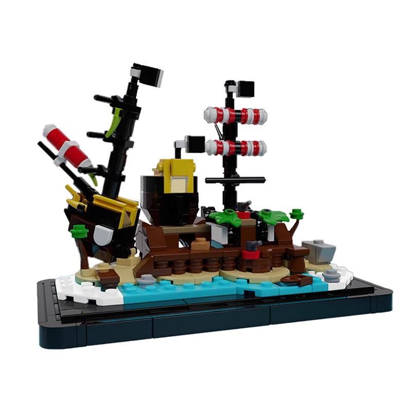 Мини Barracuda Bay Port Sauvage The Cursed Beach Building Blocks Set Island House Bricks Toys Kids Adults Gift