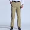 Spring/Summer Cotton Thin Casual Pants for Middle-Aged Men - Loose, Straight Fit