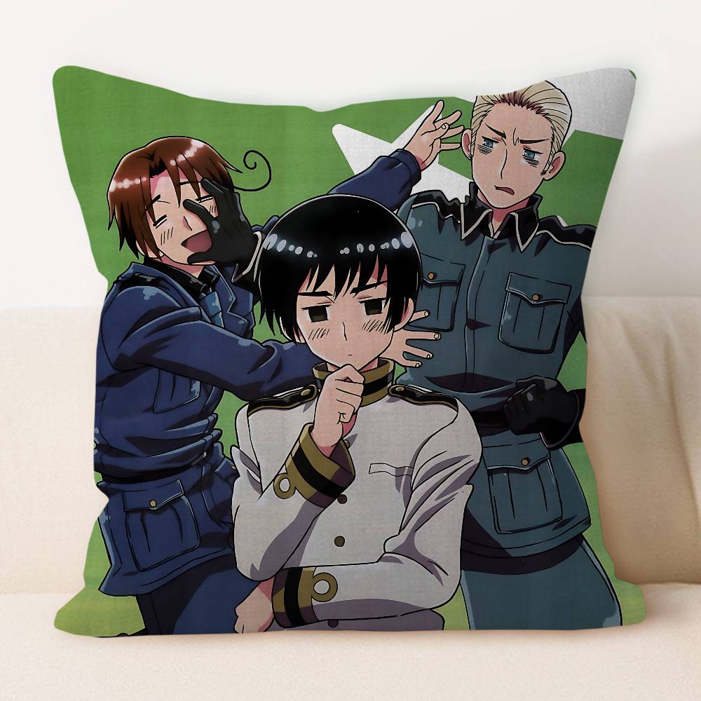 H-Hetalia Axis Powers Наволочка Квадратная Наволочка 3D Мягкая Плюшевая Наволочка Гостиная Диван Спальня Домашняя Комната Кровать
