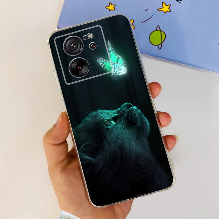 Чехол для Xiaomi 13T Pro Роскошная окрашенная задняя крышка Прозрачный силиконовый чехол для телефона Для Xiaomi Mi 13T Pro 13TPro Мягкие чехлы Сумки 6.67''