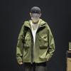 Американская камуфляжная рабочая куртка с капюшоном для мужчин на осень, модная брендовая красивая куртка, повседневное свободное пальто, персонализированный топ