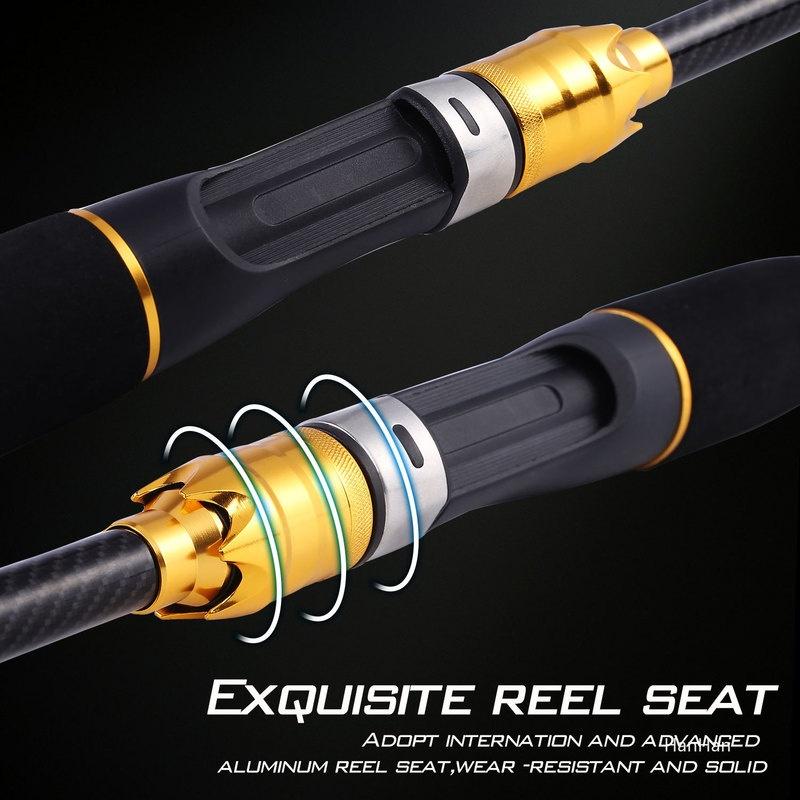 Спиннинговые удочки1.8M 2.1N Портативная сверхлегкая карбоновая удочка Пресноводная рыбалка в соленой воде
