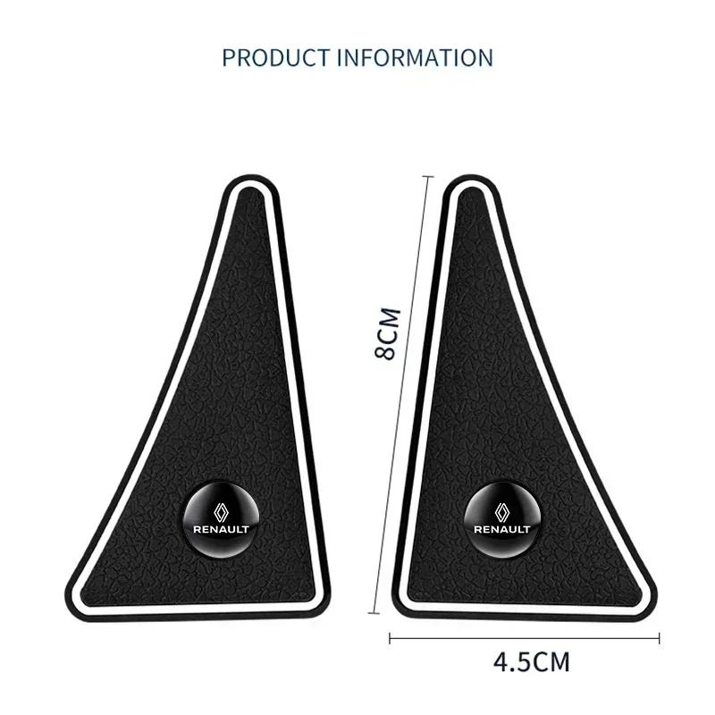 2PCS Car Door Corner Protective Covers Anti-Collision Stickers For Renault Megane 2 3 Koleos Duster Clio 4 Logan Captur Kadjar S444