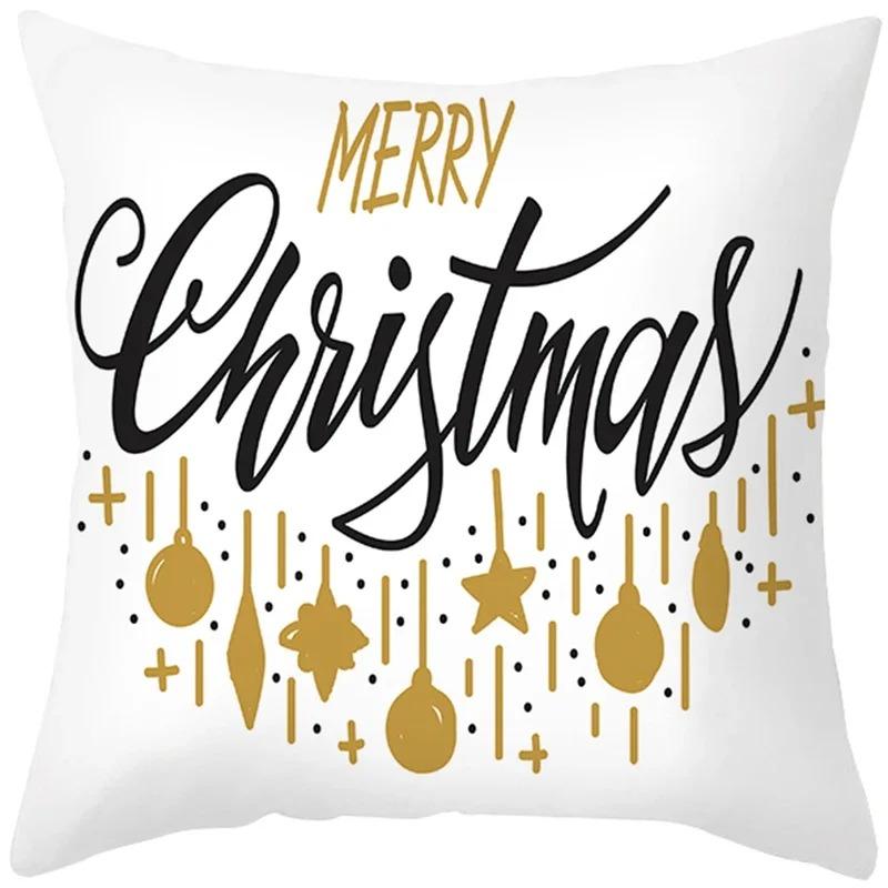 Наволочки с рождественской тематикой Аксессуары для автомобиля Офис Санта-Клаус Гостиная Диван Домашние наволочки