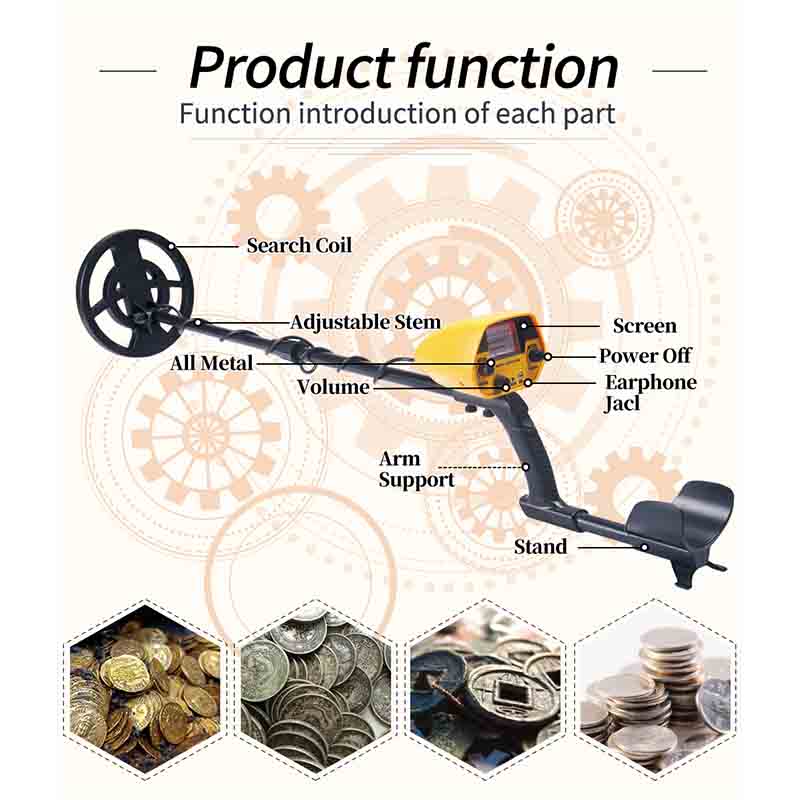 GTX5030 Профессиональный подземный металлоискатель Пинпойнтер Охотник за сокровищами с ЖК-экраном Катушки глубокой мощности