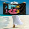 1PC Custom Name "Sprinkle Celebration 67" Beach Towel Highly Absorbent And Sand-Resistant Towel for Swimming, Pool, Yoga, And Travel Lightweight
