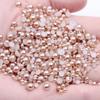 8mm Flat-Bottom Half-Round Imitation Pearls Beads, 100-Pack - DIY Rhinestone Mobile Case Accessories