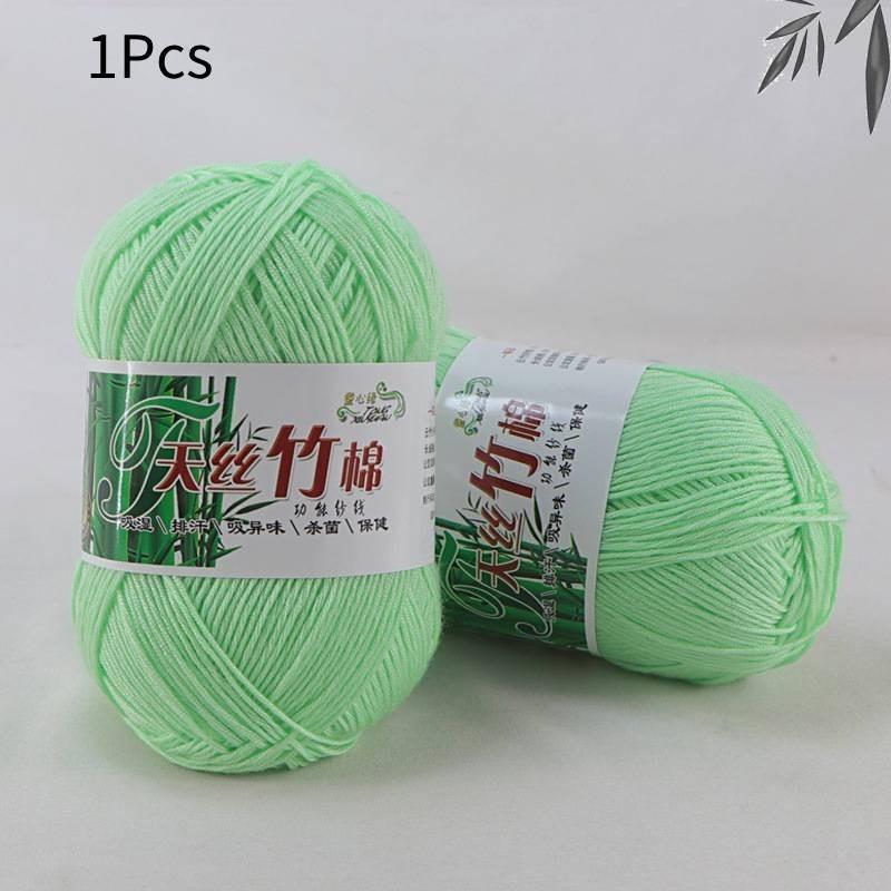 Organic Bamboo Charcoal Milk Cotton Yarn For Baby Crochet And Diy Knitting