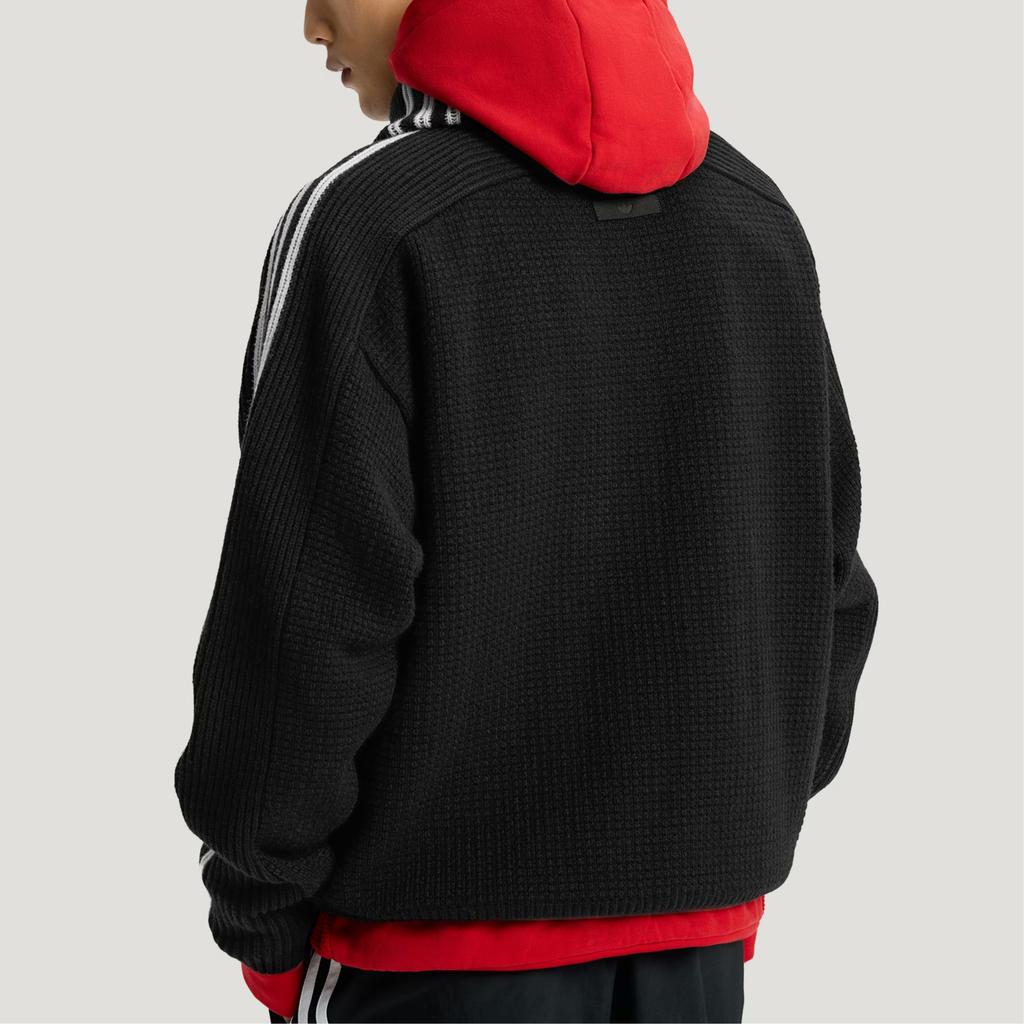 Adidas Originals FW25 Премиум 3S Вязаный Спортивный Свитер на Молнии Унисекс Свитер KS5340