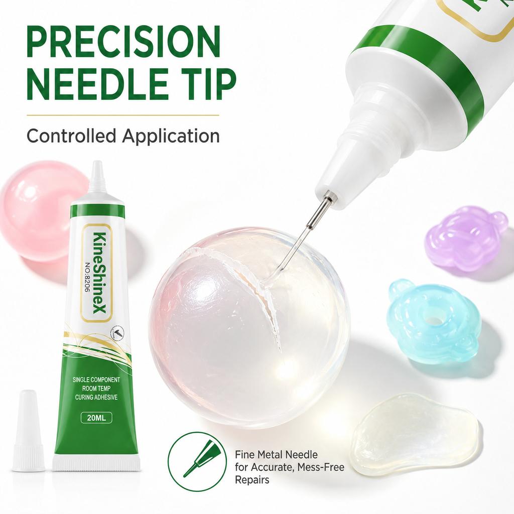 20ML TPR Repair Glue - Clear Strong Precision Adhesive for Soft Rubber & Toys
